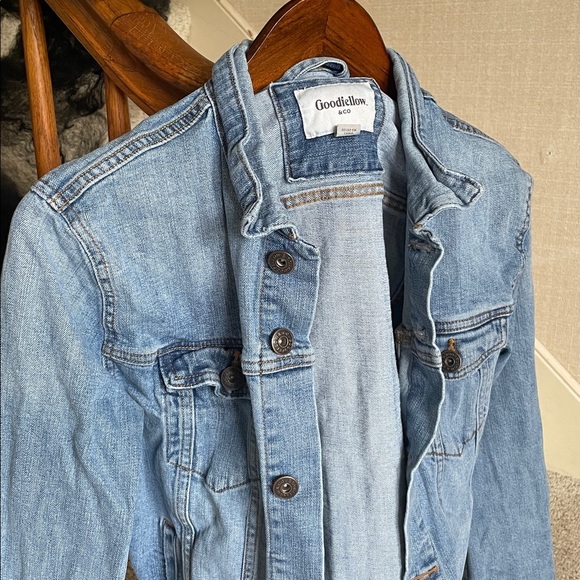 Goodfellow & Co Perfect Light Blue Fall Denim Jean Jacket - Picture 3 of 11